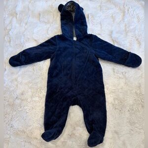 Quiltex Dark Blue Quilted Footie